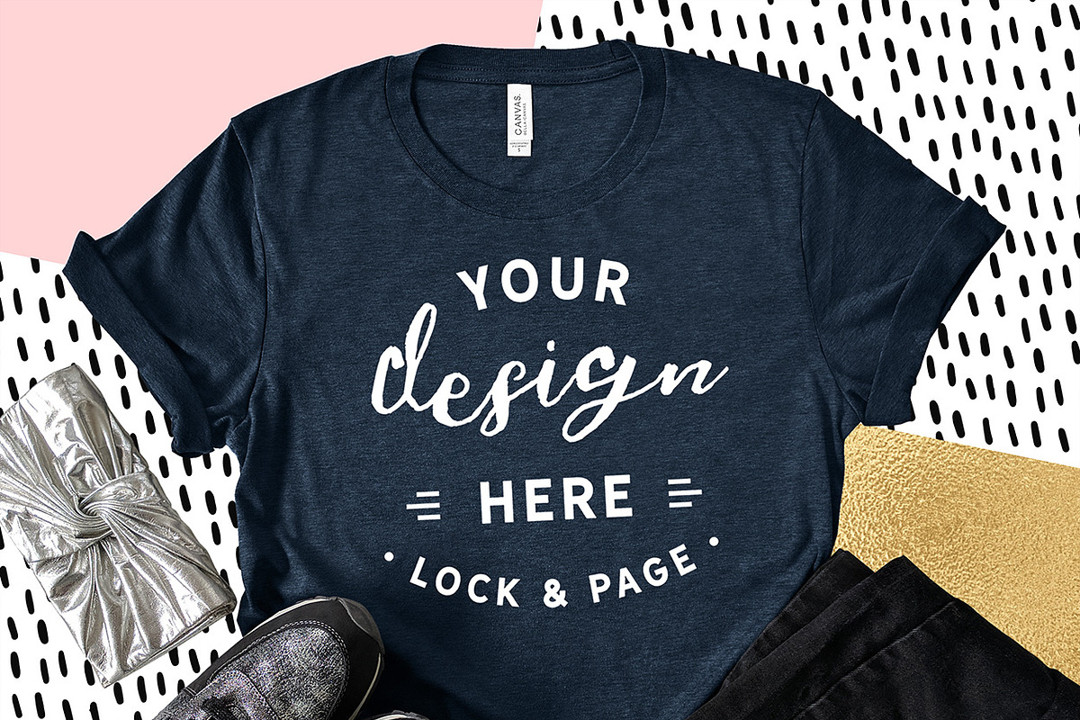Bella Canvas 3001 Graphic Mockups, a Shirt Mockup by lock and page (Photo 38 of 65)