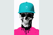 Surreal Streetwear Skull, an Object Illustration by StockVerse Creative (Thumbnail 4 of 4)