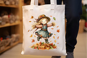 Scarecrow Girl Clipart, an Illustration by Rose Art (Thumbnail 7 of 8)
