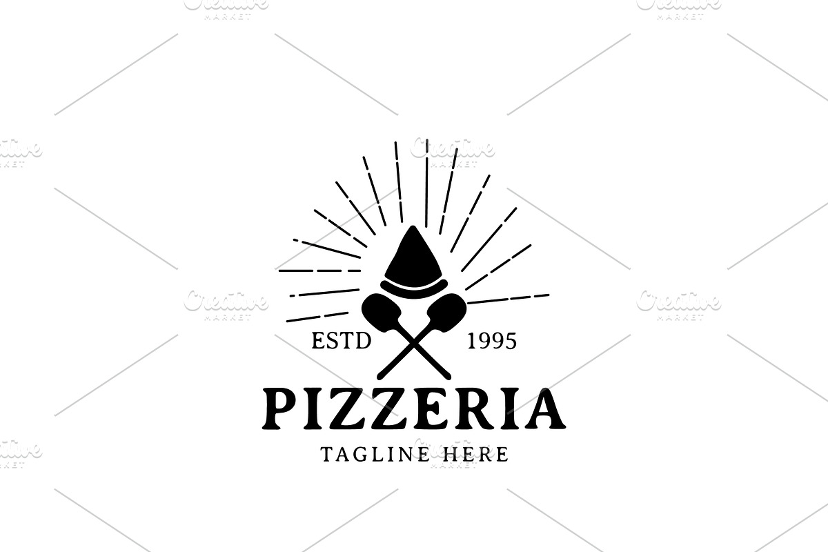 Vintage Pizzeria Pizza Logo Design, a Branding & Logo Template by AlvinStd
