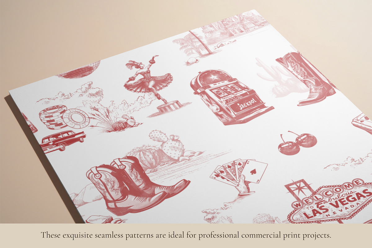 Las Vegas Toile de Jouy Pattern, a Background Graphic by Hughes Studio (Photo 4 of 11)