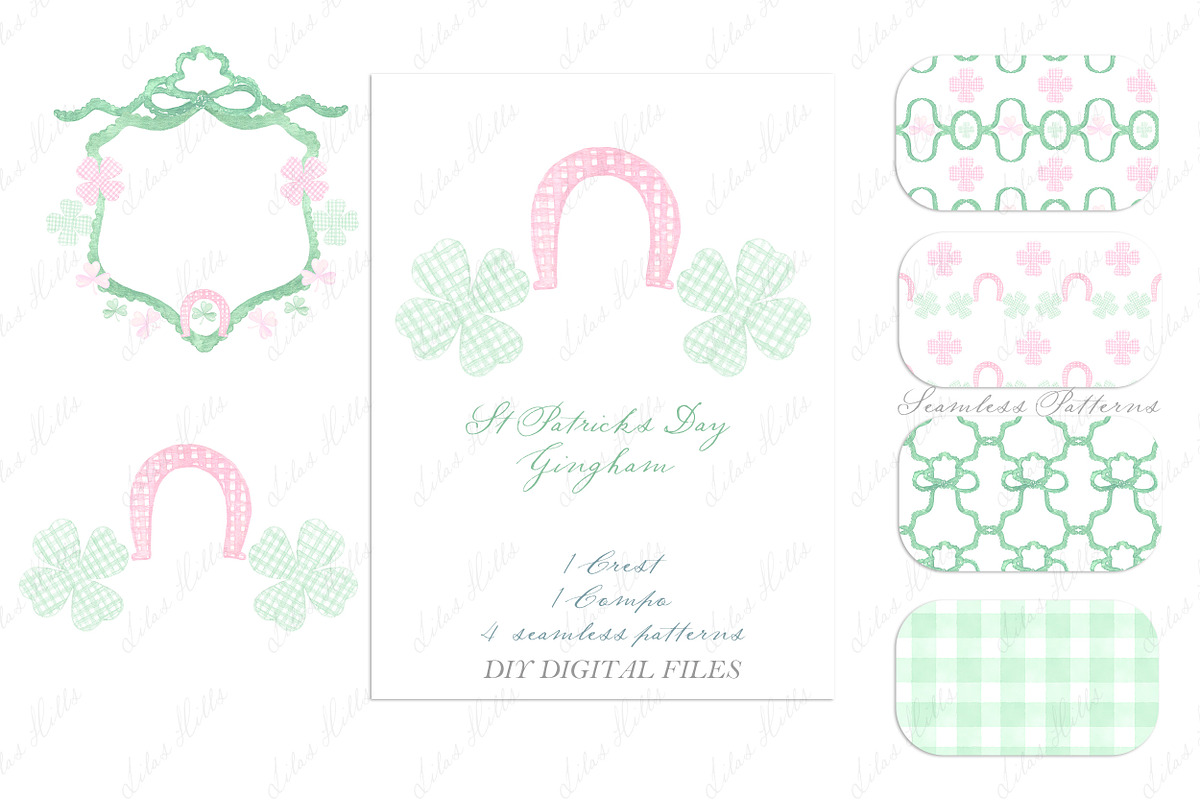 St Patrick's Day  Gingham Crest, a Graphic by LABFcreations (Photo 4 of 4)