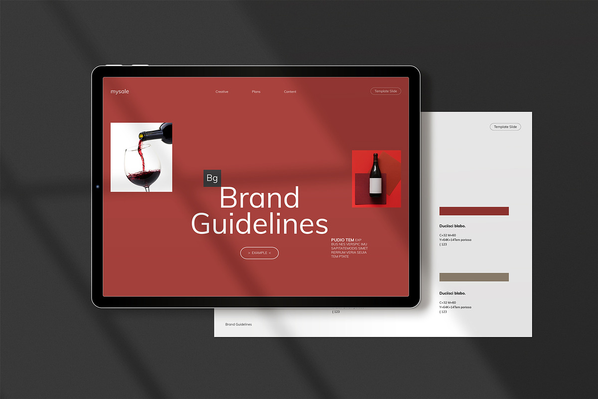 Minimal Brand Guidelines, a Brochure Template by metastudio38 (Photo 2 of 7)
