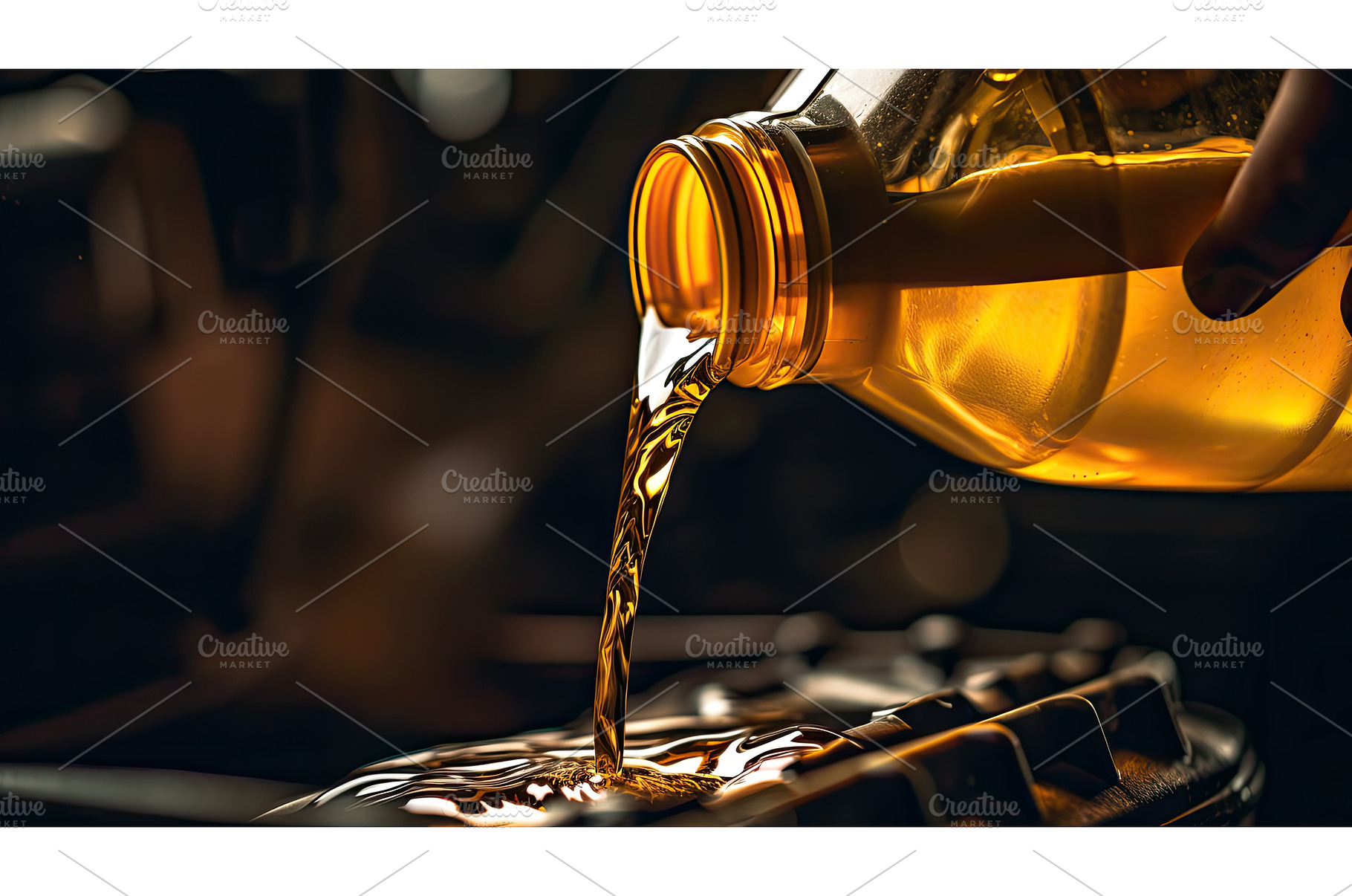 qupour quart of oil ai generated, a Transportation Photo by pikepicture