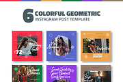Colorful Geometric Instagram Post, a Social Media Template by Marco Zenki (Thumbnail 1 of 4)