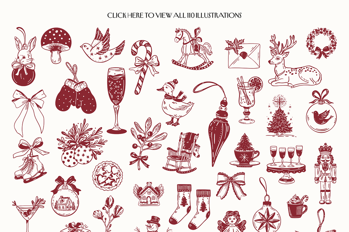 Christmas Series BUNDLE: All 5 in 1, a Seasonal Illustration by Veyla (Photo 11 of 72)