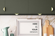 10 Mockups posters in the kitchen, a Print Template by FilL239 (Thumbnail 7 of 11)