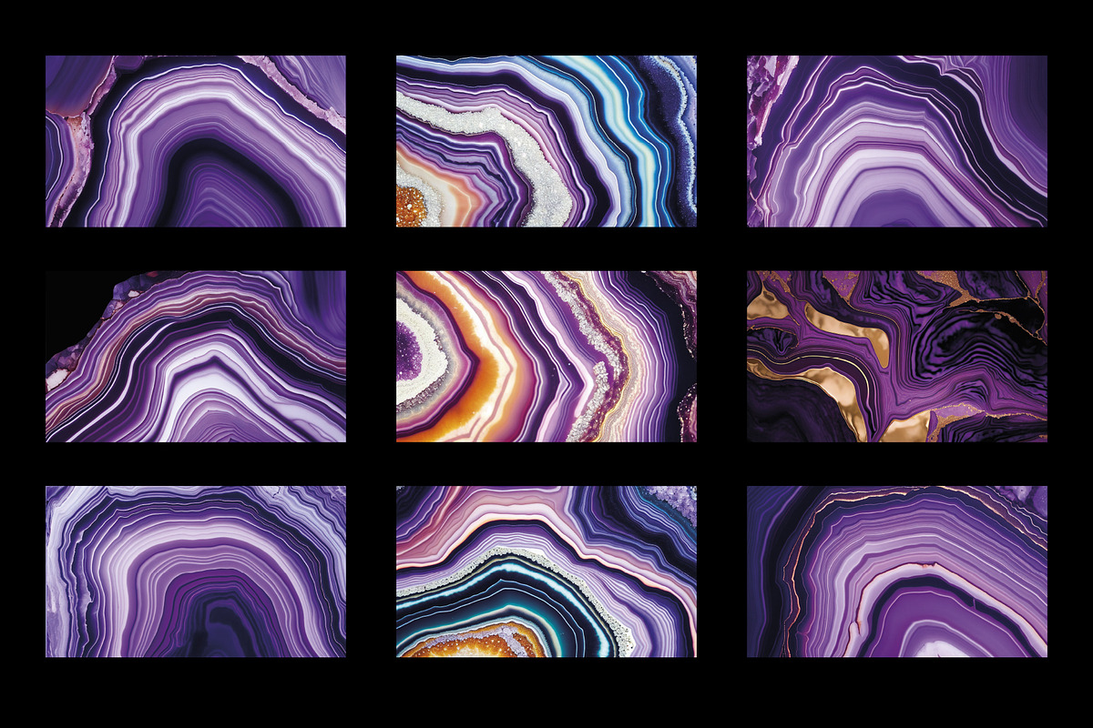 Geode Textures Backgrounds, a Background Graphic by ViktoriaARTprint
