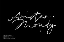 Amster Mondy - Monoline Script