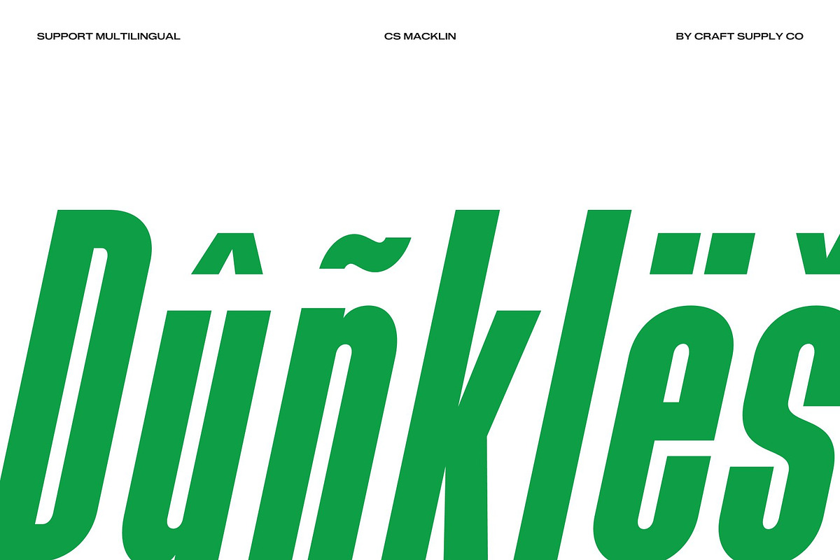 CS Macklin – Condensed Font, a Sans Serif Font by Craft Supply Co. (Photo 6 of 8)