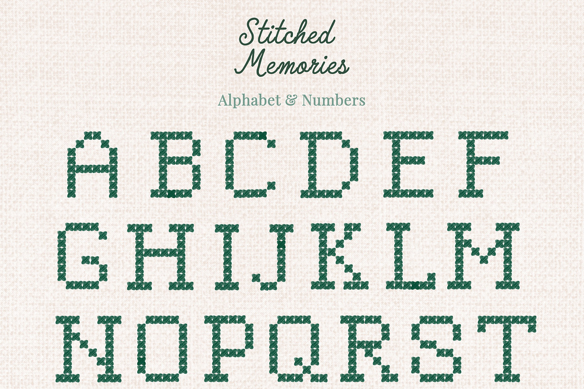 Cross Stitched - Frames & Letters, a Decorative Illustration by Essentially Nomadic (Photo 11 of 11)