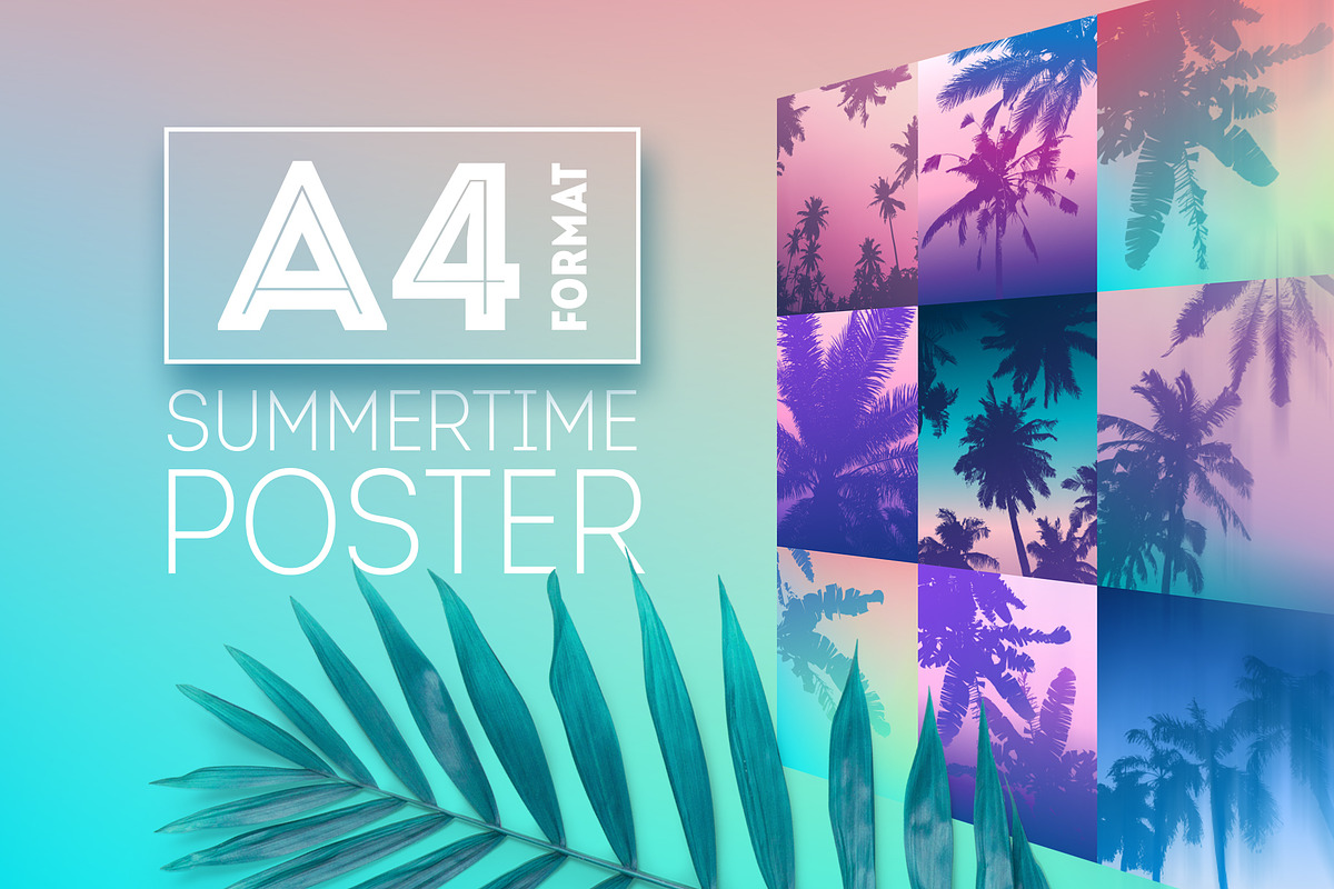 Tropical background template, an Illustration by Re2deer (Photo 2 of 5)