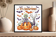 It’s Showtime PNG  Funny Halloween, an Illustration by DreamCafeArt (Thumbnail 5 of 7)