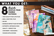 Acrylic Pour Marble Textures, a Wallpaper Graphic by Lindy_doodle (Thumbnail 2 of 9)