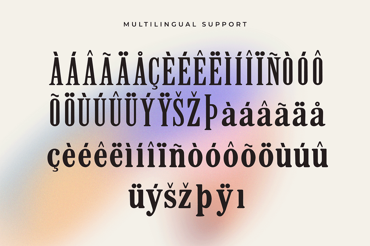 Excommune – Modern Serif Font, a Serif Font by overlaytemplates (Photo 5 of 5)