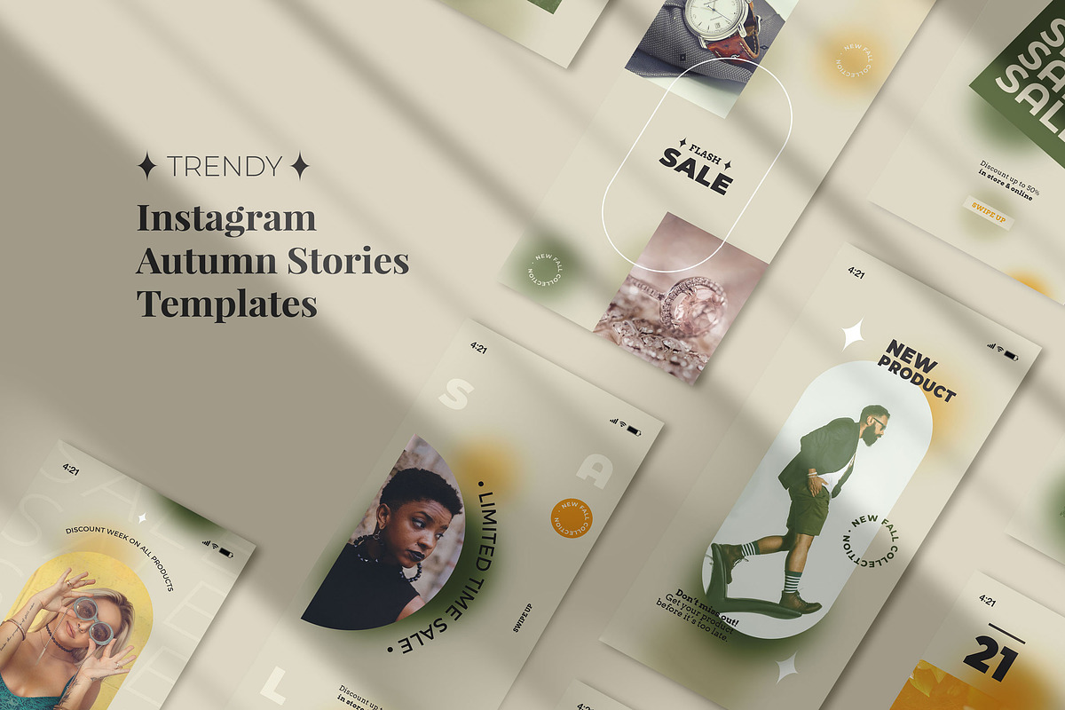 Trendy Autumn Story Templates, a Social Media Template by SmartDesigns (Photo 1 of 3)