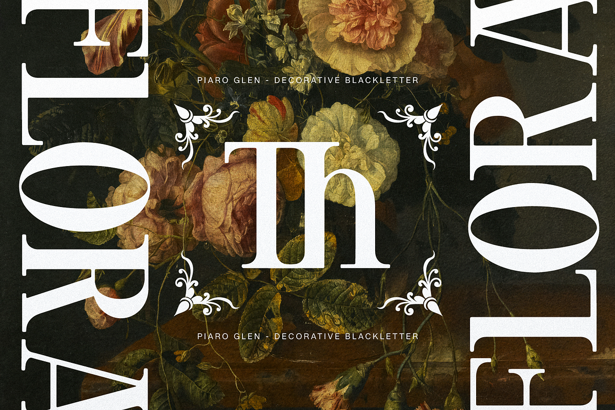 Piaro Glen | Serif Blackletter, a Blackletter Font by Denustudios (Photo 5 of 11)