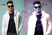 RGB Portrait Fracture FX Ps Action, an Action Add-On by Studio Retouch (Thumbnail 5 of 10)