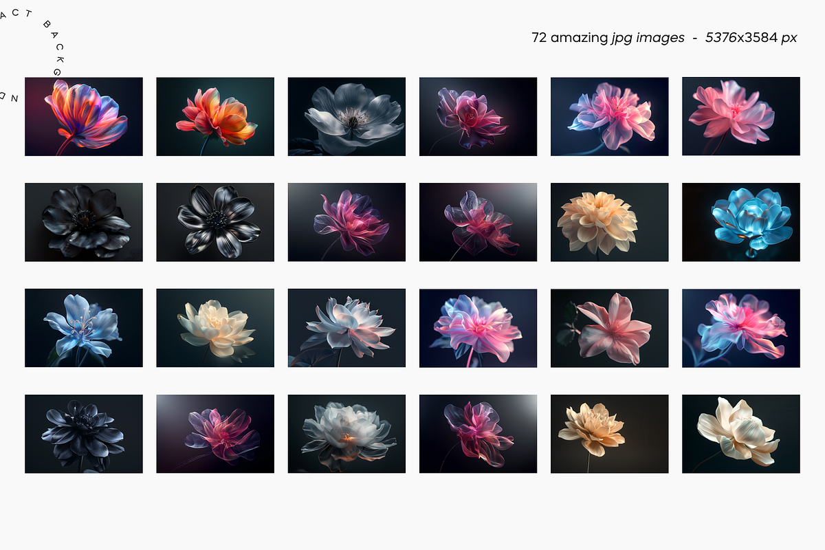 Majestic Gradient Flowers, a Wallpaper Graphic by Lumeno (Photo 3 of 10)