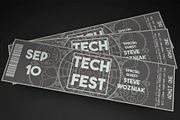 Tech Fest Event Ticket, an Invitation Template by Konakchiev (Thumbnail 1 of 3)