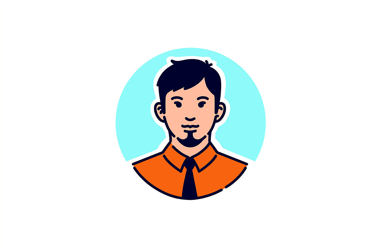 Avatars icons of people, a Person Illustration by GeekClick (Photo 5 of 7)