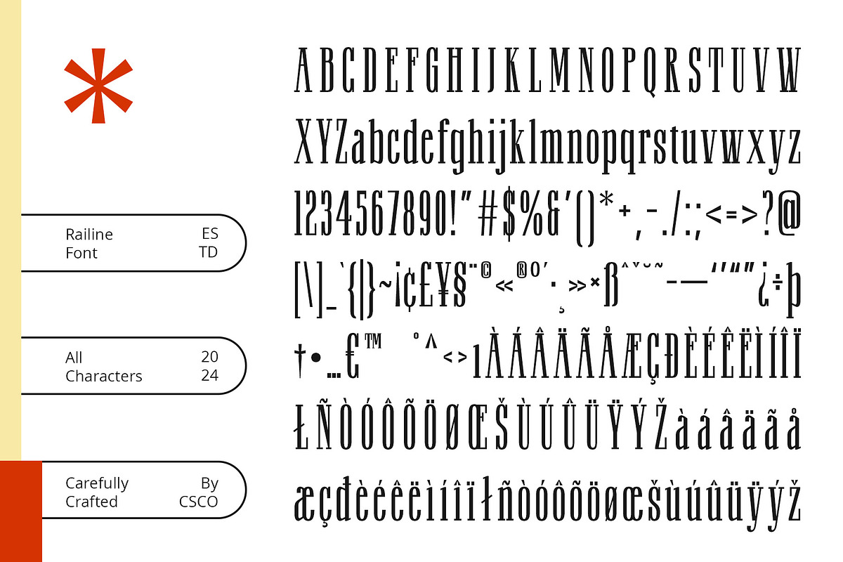 Railine – Condensed Serif, a Serif Font by Craft Supply Co. (Photo 8 of 8)