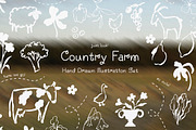 Country Farm Hand Drawn Illustration, an Object Illustration by anastasiia.art (Thumbnail 1 of 4)
