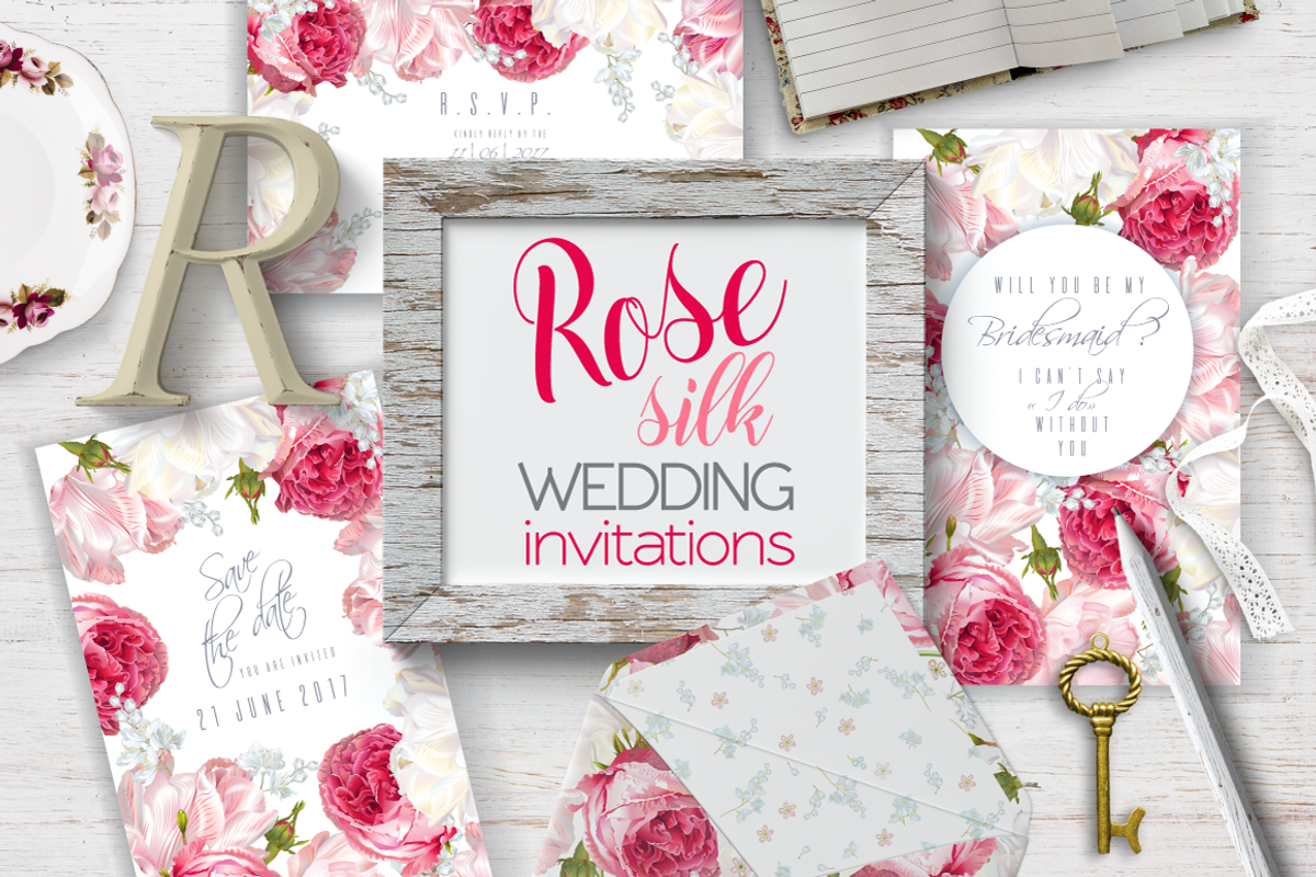 Wedding invitations BUNDLE, an Invitation Template by Purple-Bird (Photo 2 of 28)