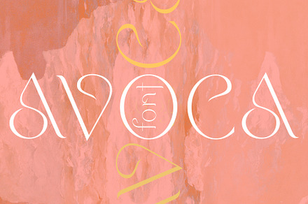 Avoca. Stunning Social Media font