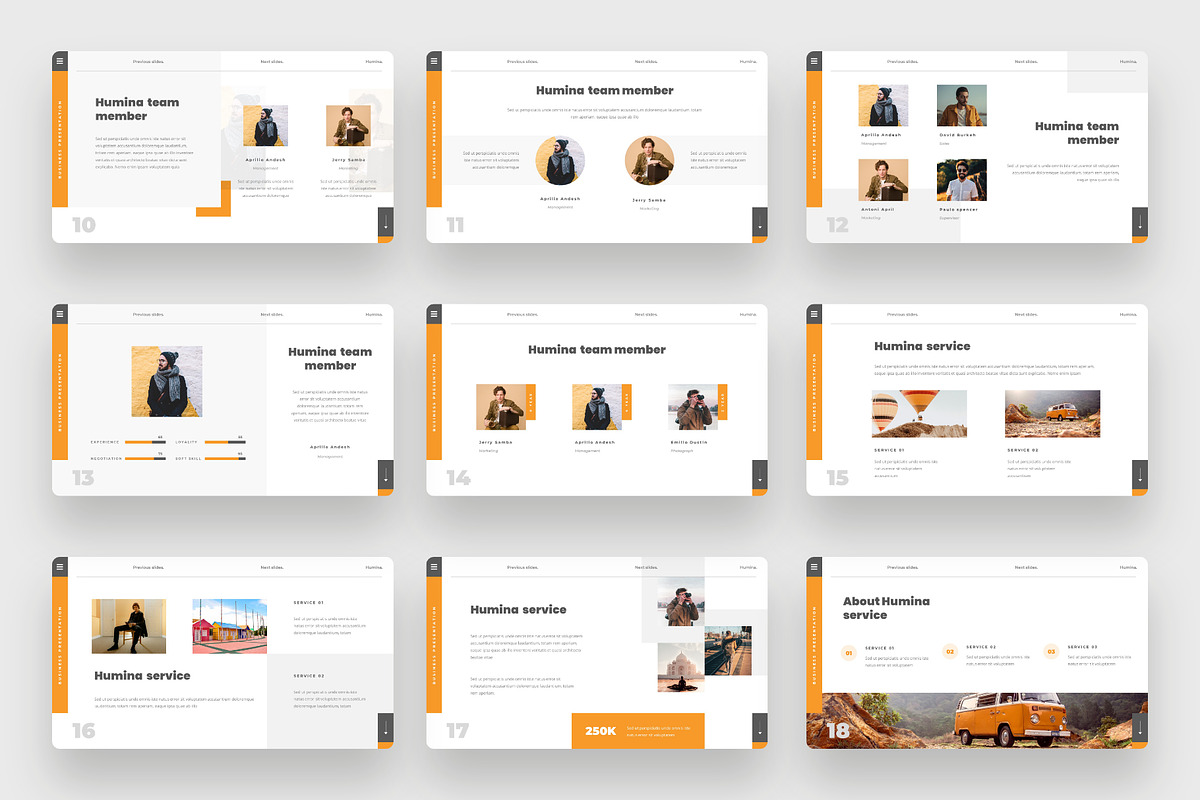 Humina - Business Google Slides, a Presentation Template by BeadyLab (Photo 3 of 6)