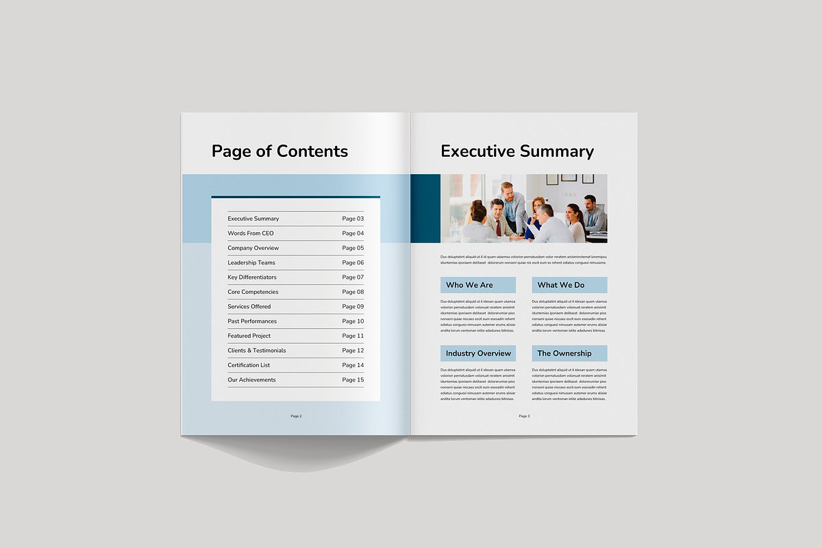 Capability Statement Brochure, a Brochure Template by Leaflove (Photo 2 of 10)