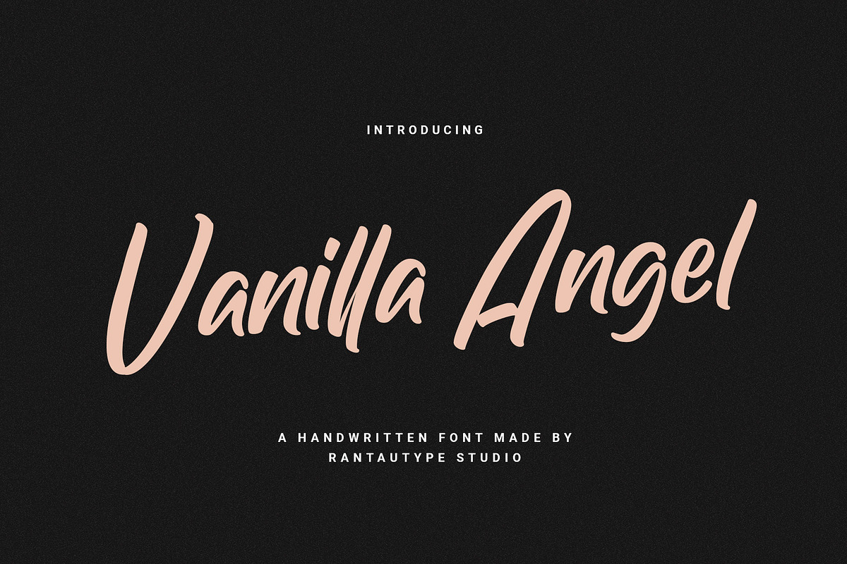 Vanilla Angel a Handwritten Font, a Handwritten Font by RantautypeStudio (Photo 1 of 15)