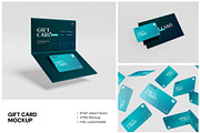 Gift Card Mockup, a Merchandise Mockup by Budogol Studio (Thumbnail 1 of 4)
