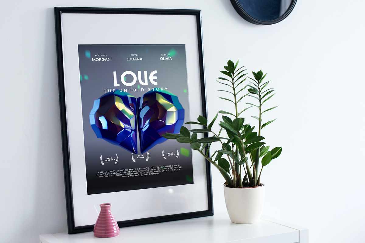 3D Love Shapes | Iridescent Heart, an Object Graphic by AN Productions (Photo 3 of 8)