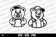 Mascot of a bear, an Animal Illustration by Vectorhight (Thumbnail 2 of 5)