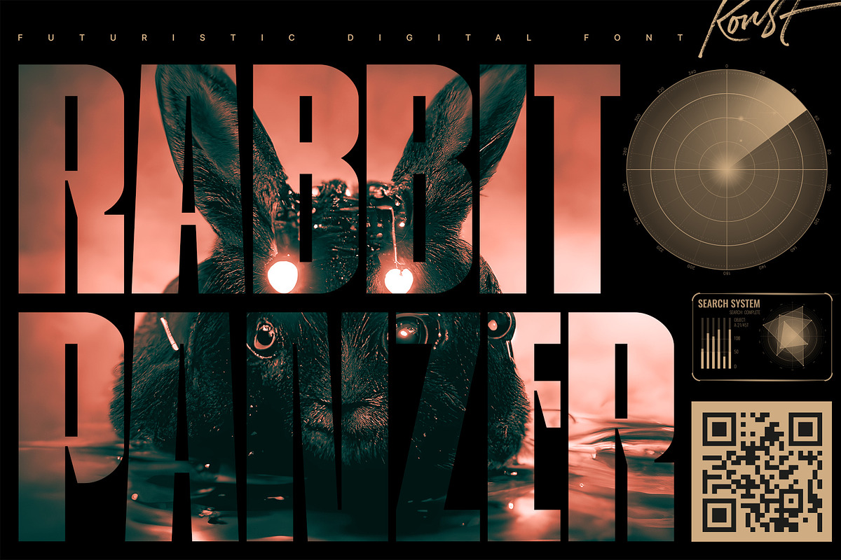 Alyrak - Futuristic Tech Fonts, a Font by Konstantine Studio (Photo 6 of 10)
