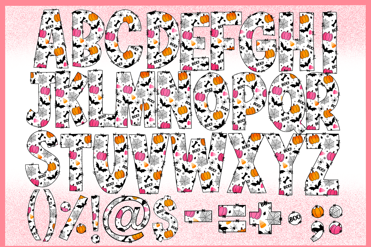 Happy halloween-PNG fonts, a Blackletter Font by It me digital art (Photo 5 of 9)