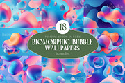 18 Biomorphic Bubble Wallpapers, a Wallpaper Graphic by Incomelion (Thumbnail 1 of 6)