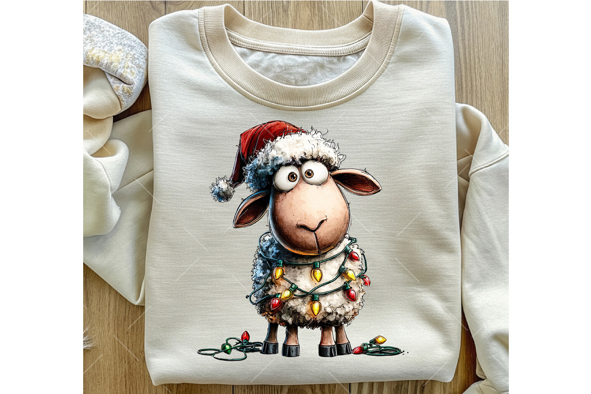 Quirky Christmas Farm Animals Clipar, an Illustration by OK Design (Photo 5 of 6)