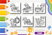 Christmas Ribbon Shop Coloring, a Seasonal Illustration by Design Zone (Thumbnail 4 of 5)