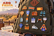 ABQ Fiesta Festival & Travel Vector, an Object Illustration by KAZ by IanMikraz Studio (Thumbnail 3 of 6)