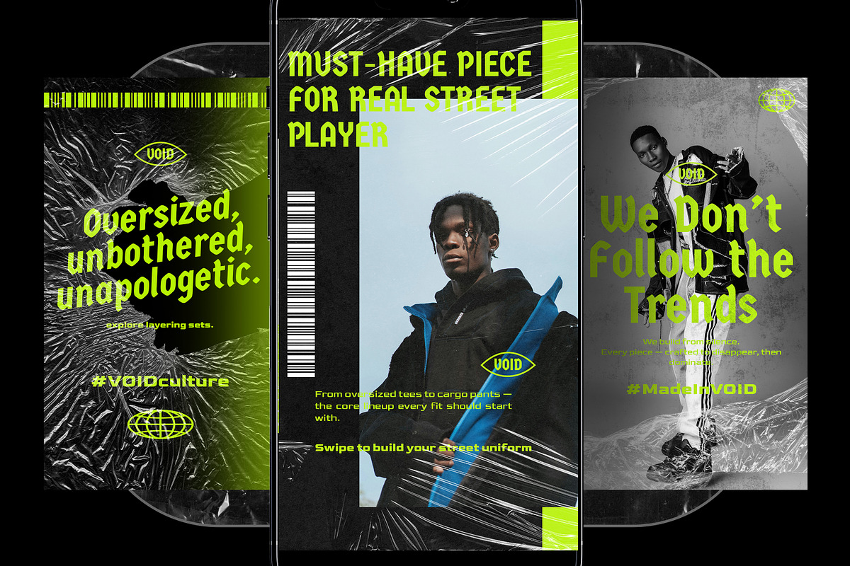 VOID Streetwear Instagram Kit, a Social Media Template by Nenjo Studio (Photo 5 of 5)