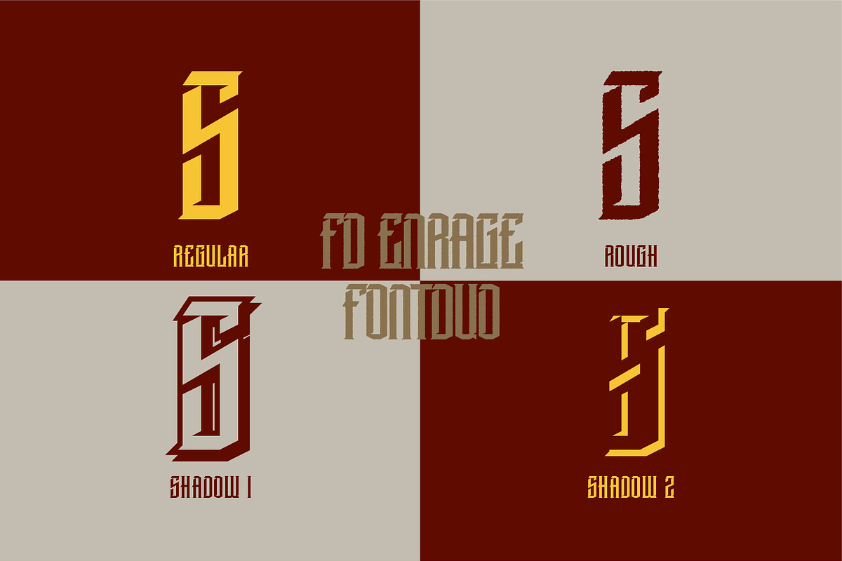 Enrage Gothic Font Bundle, a Blackletter Font by FontDuo (Photo 4 of 6)