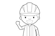 80x Professions for Coloring, an Education Illustration by asantosg (Thumbnail 5 of 17)