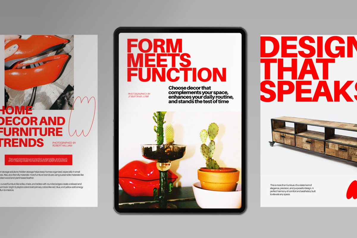Red Utilitarian Furniture E-Magazine, a Templates & Theme by graphicook (Photo 2 of 5)
