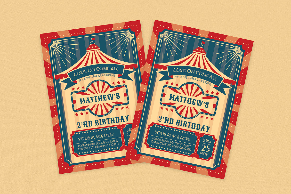 Birthday Invitation, an Invitation Template by graphicook (Photo 1 of 2)