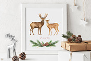 Christmas Watercolor collection, an Animal Illustration by Elena Medvedeva (Thumbnail 12 of 15)