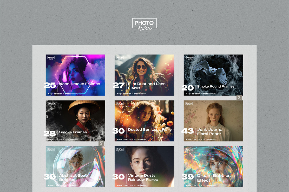 Photo Overlays BUNDLE II, a Texture Graphic by PhotoSpirit (Photo 5 of 10)