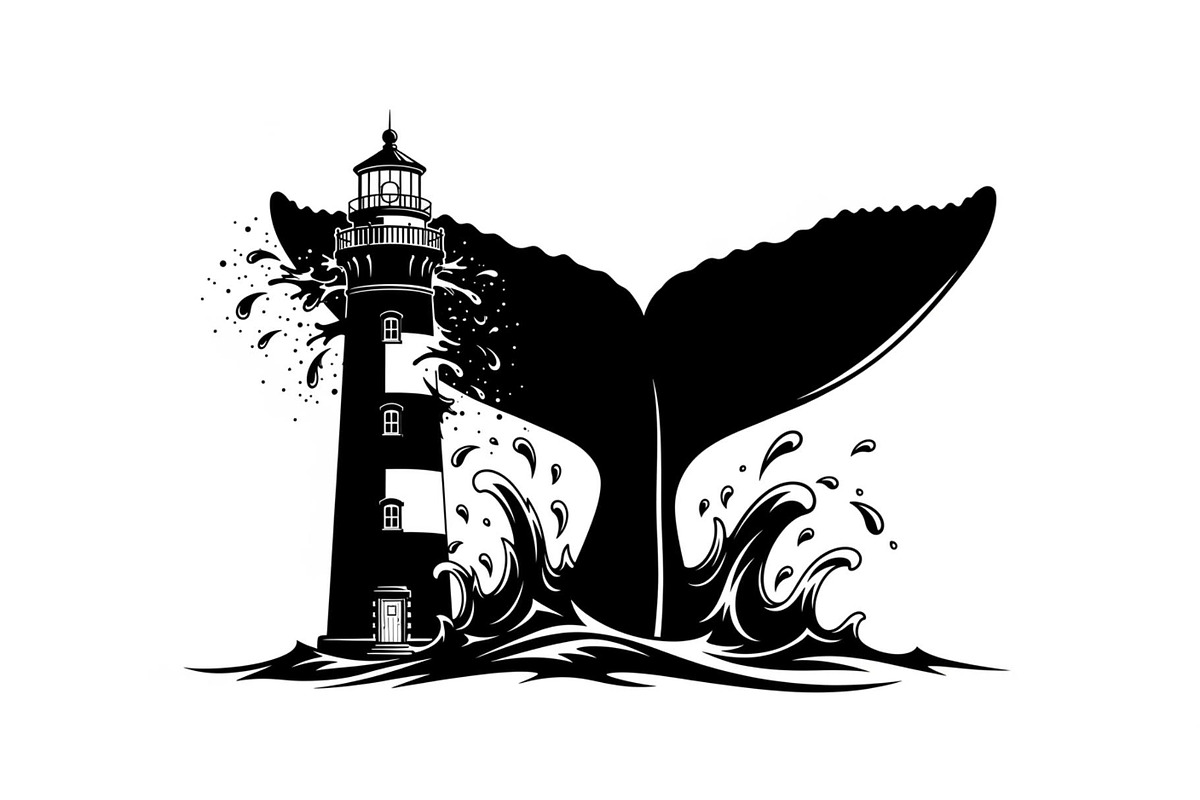 Whale Tail Lighthouse Bundle, an Object Illustration by yasushie (Photo 15 of 31)