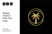 Elegant Tropical Palm Tree Logo, a Branding & Logo Template by Luxury Logos (Thumbnail 1 of 4)